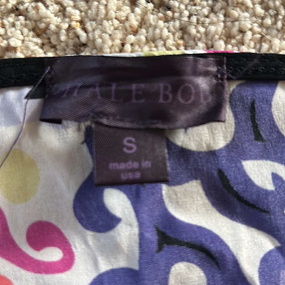 Hale Bob Beautiful Purple Silk 3/4 Sleeve Dress **Size S** - Picture 5 of 5